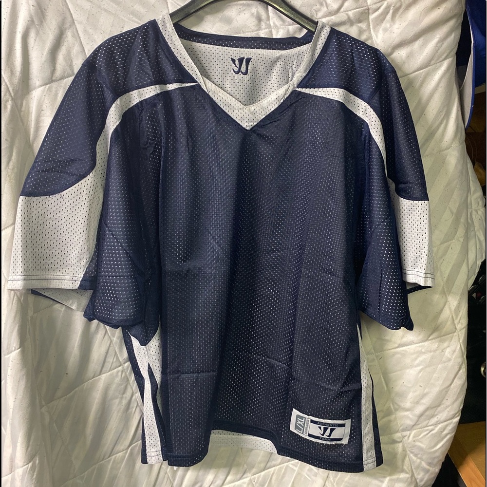 Warrior Lacrosse L/XL Navy Blue and White Reversible Jersey
